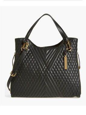 Vince Camuto Riley Genuine Leather Quilted Tote